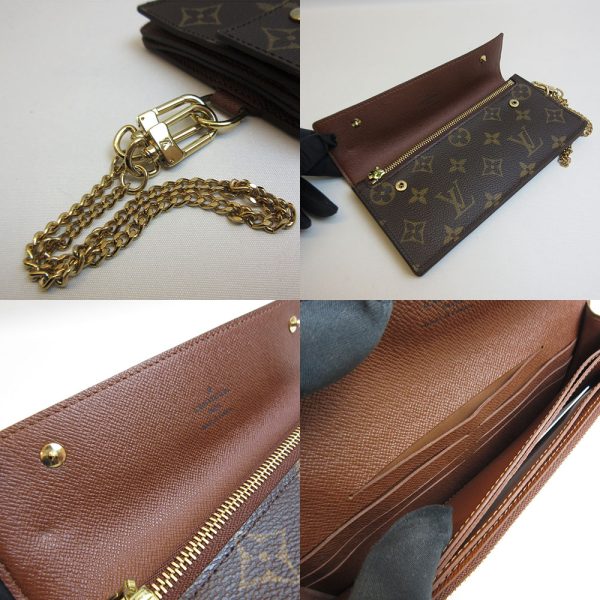 3 lv210122 1u 04 Louis Vuitton Portefeuille M58008 Long Wallet Chain Wallet