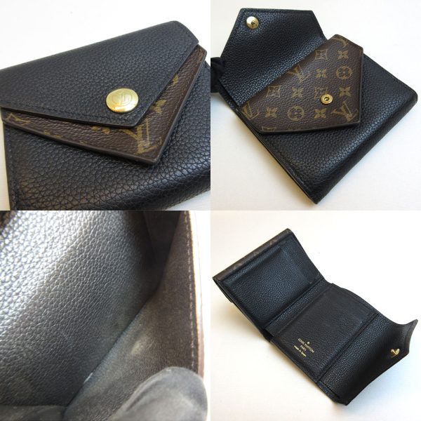 3 lv210226 2ta 03 Louis Vuitton Portefeuil Double V Noir Black Mini Wallet M64420