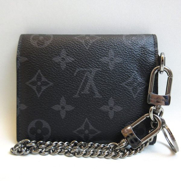 3 lv210415 2ta 01 Louis Vuitton Chain Black Mini Wallet Eclipse M63510