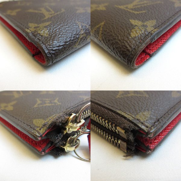 3 lv210429 2u 02 Louis Vuitton Portefeuille Adele Coquelicot M61287 Long Wallet