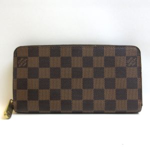 3 lv210507 4ta GUCCI Clutch Bag Leather Brown