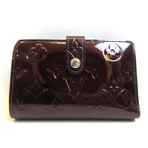 3 lv210514 1ta Louis Vuitton Portefeuil Viennois Amarant Purple Mini Wallet Mouth Vernis