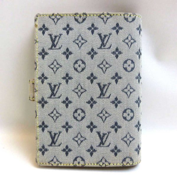 3 lv210527 1ta 01 Louis Vuitton Agenda PM Blue Notebook Monogram Mini