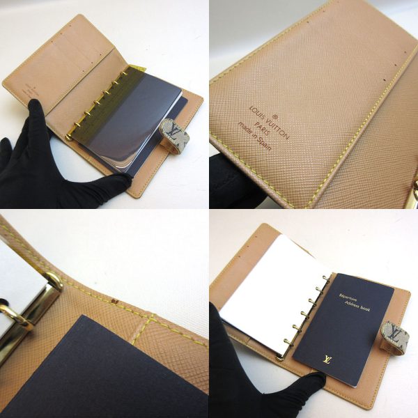 3 lv210527 1ta 03 Louis Vuitton Agenda PM Blue Notebook Monogram Mini