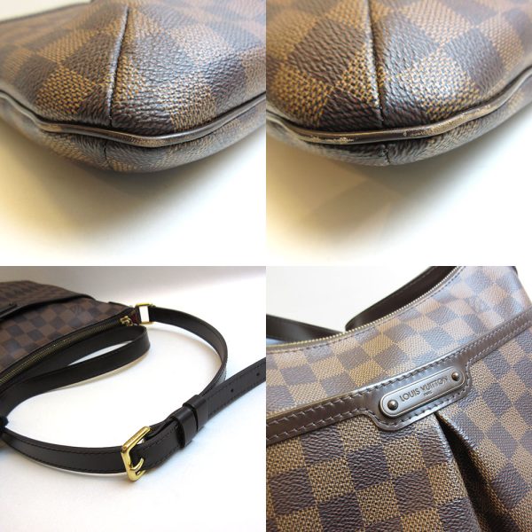 3 lv210607 1ta 02 Louis Vuitton Bloomsbury PM Ebene Brown Shoulder Bag Damier