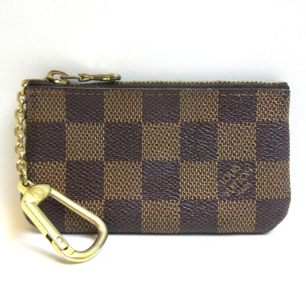 3 lv210718 1u 01 Louis Vuitton Pochette Cle Damier Coin Case Key Ring Accessory