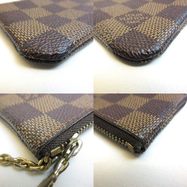 3 lv210718 1u 02 Louis Vuitton Pochette Cle Damier Coin Case Key Ring Accessory