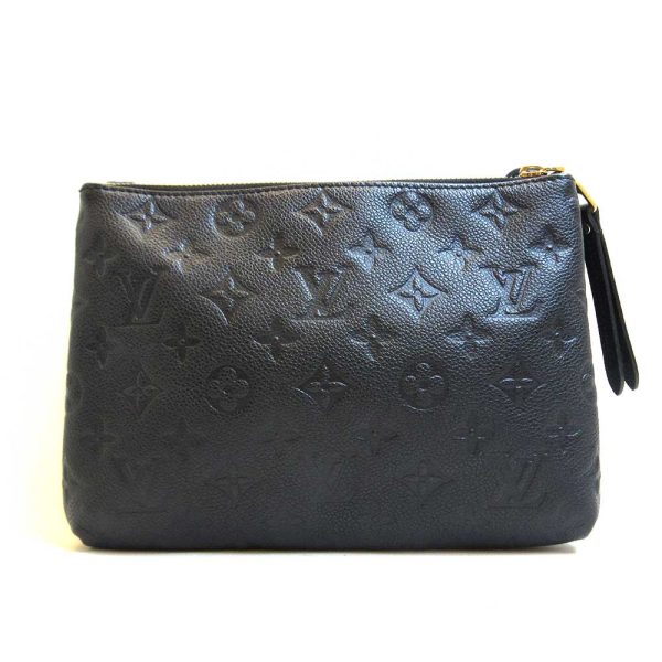 3 lv210825 1ta 01 Louis Vuitton Twice Noir Black Pochette Bag Empreinte