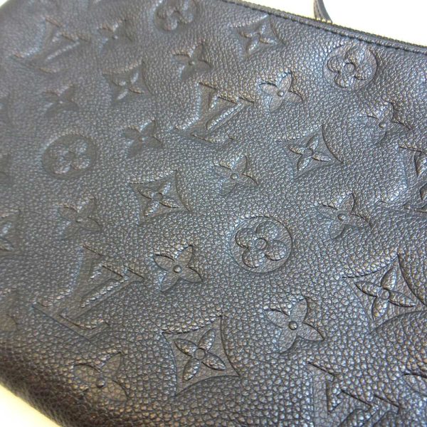 3 lv210825 1ta 02 Louis Vuitton Twice Noir Black Pochette Bag Empreinte