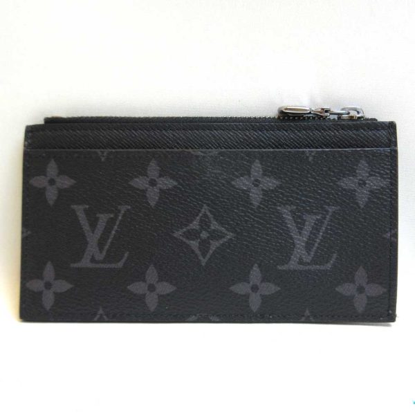 3 lv210930 3ta 01 Louis Vuitton Coin Card Holder Black Coin Eclipse Reverse M69533