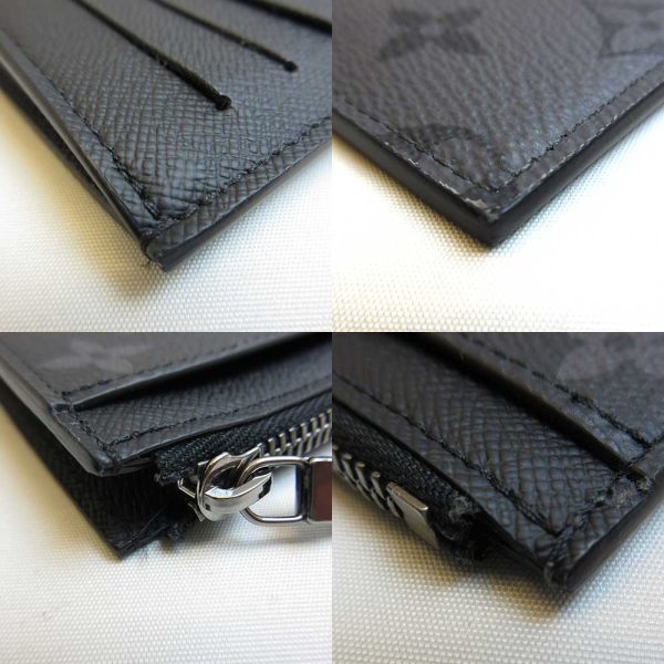 3 lv210930 3ta 02 Louis Vuitton Coin Card Holder Black Coin Eclipse Reverse M69533