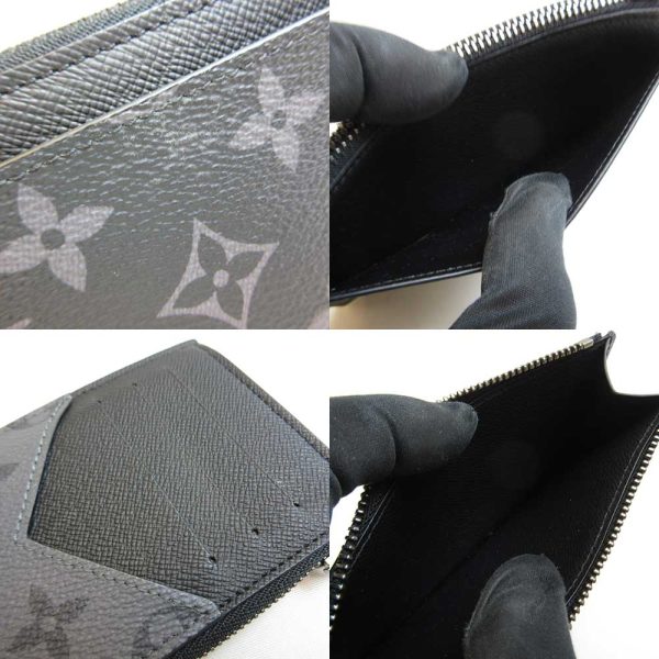 3 lv210930 3ta 03 Louis Vuitton Coin Card Holder Black Coin Eclipse Reverse M69533