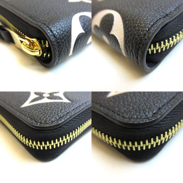 3 lv211110 1u 02 Louis Vuitton Bicolor Empreinte Zippy Black Long Wallet