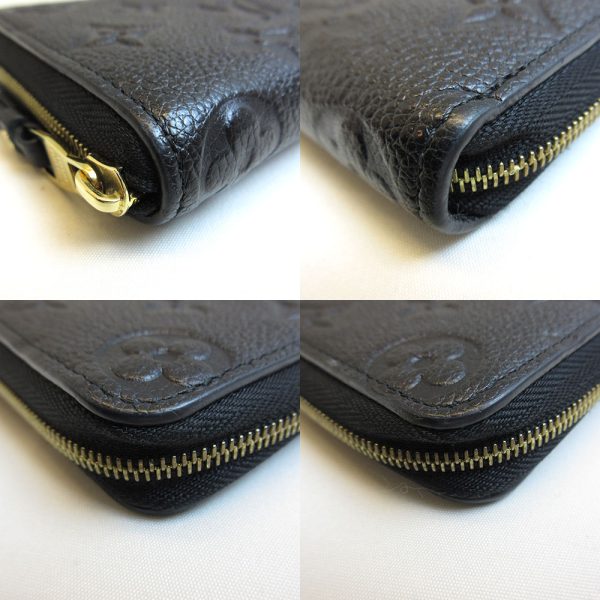 3 lv211111 1u 02 Louis Vuitton Wallet Coin Empreinte Zippy Coin M60574 Black