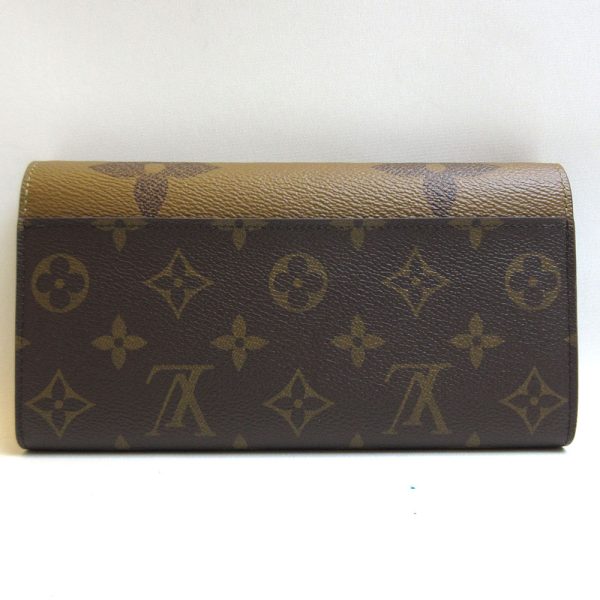 3 lv211118 1ta 01 Louis Vuitton Sarah Brown Long Wallet Giant Reverse M80726