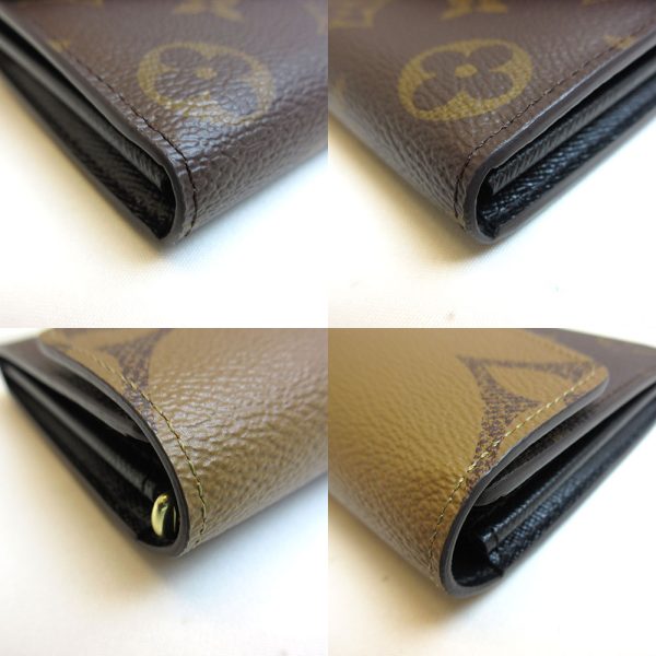 3 lv211118 1ta 02 Louis Vuitton Sarah Brown Long Wallet Giant Reverse M80726