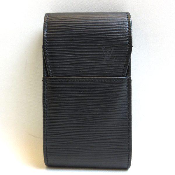 3 lv211209 1ta Louis Vuitton Etuit Noir Black Tobacco Case Case