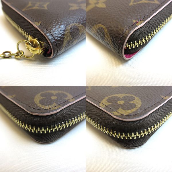 3 lv211216 2u 02 Louis Vuitton Wallet Coin Zippy Coin Flower Charm M68332 Flower Pink