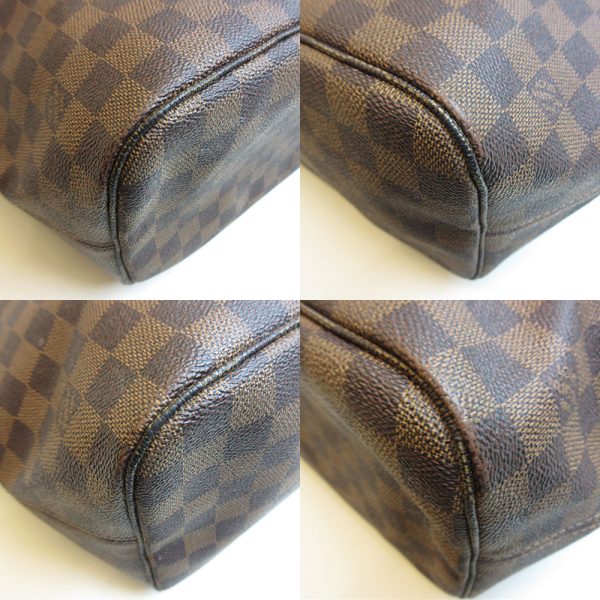 3 lv220131 1ta 04 Louis Vuitton Neverfull MM Ebene Tote Shoulder Bag Damier