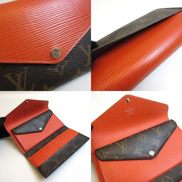 3 lv220206 1u 03 Louis Vuitton Portefeuille Marie Roulon Pimont Tri fLong Wallet Monogram Epi