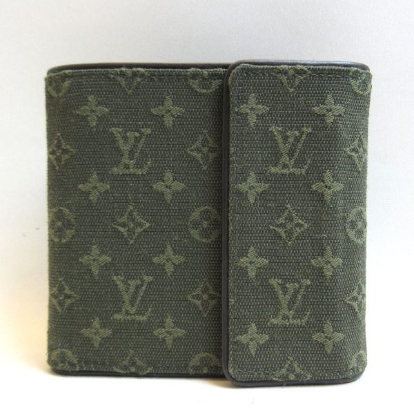 3 lv220306 5u Louis Vuitton Wallet Monogram Mini Tri fPortobiert Khaki