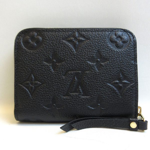 3 lv220324 1ta 01 Louis Vuitton Accessories Zippy Noir Black Coin Case Empreinte