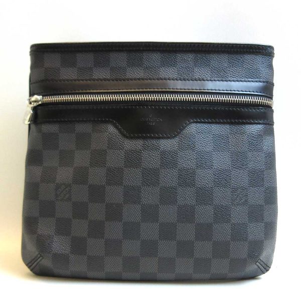 3 lv220609 1ta Louis Vuitton Thomas Black Shoulder Bag Graphite Black