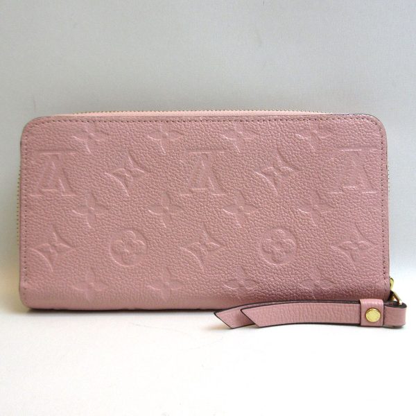 3 lv220616 2u 01 Louis Vuitton Zippy Pink Long Wallet Empreinte M64090