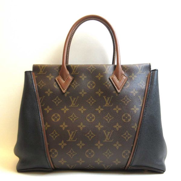 3 lv220630 4ta Louis Vuitton W Tote Bag Handbag Monogram Black