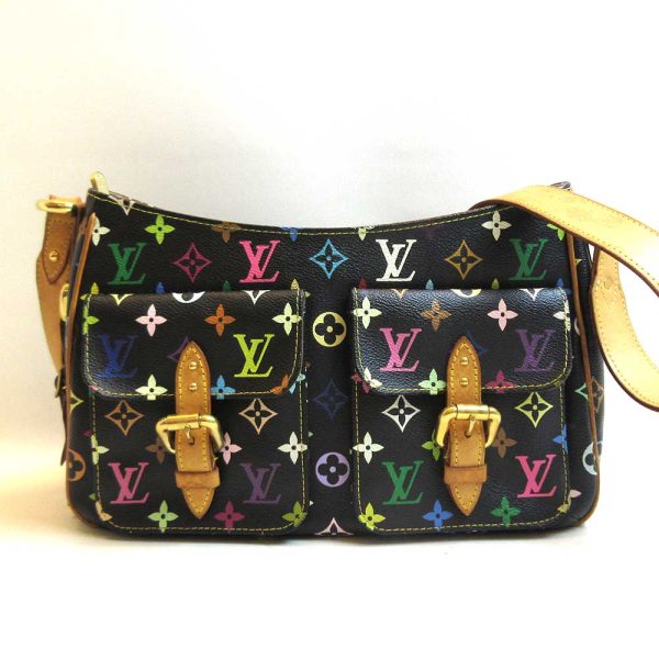 3 lv220708 4u Louis Vuitton Multi Lodge GM Black Shoulder Bag M40052