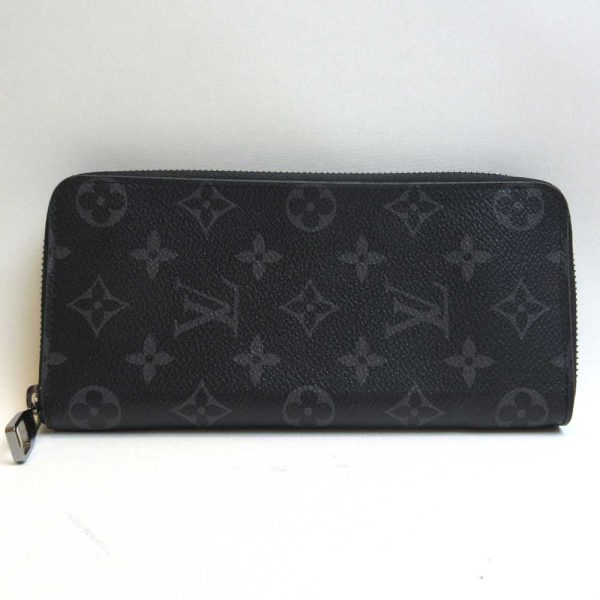 3 lv220714 2ta Louis Vuitton Zippy Wallet Black Long Wallet Eclipse M62295