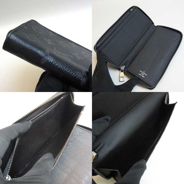 3 lv220714 2ta 03 Louis Vuitton Zippy Wallet Black Long Wallet Eclipse M62295