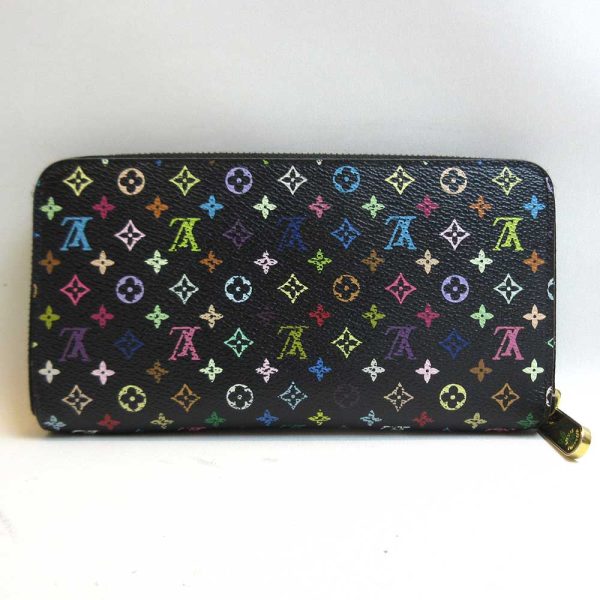 3 lv220722 1u 01 Louis Vuitton Zippy Wallet Monogram Multi Black Long Wallet