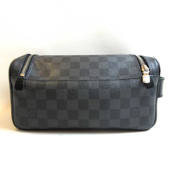 3 lv221118 1ta 01 Louis Vuitton Toilet Pouch Clutch Bag Damier Graphite