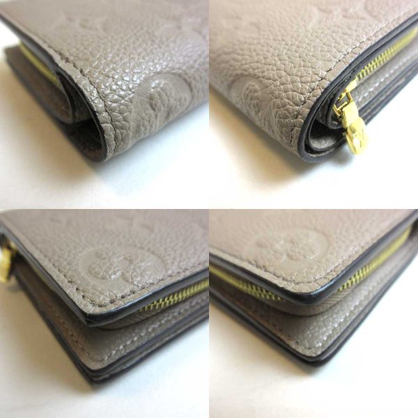 3 lv221121 1ta 02 Louis Vuitton Claire Tourtrail Greige Wallet Empreinte M80152