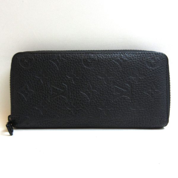 3 lv221208 2u Louis Vuitton Taurillon Zippy Wallet Black Long Wallet