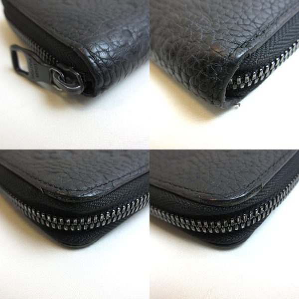 3 lv221208 2u 02 Louis Vuitton Taurillon Zippy Wallet Black Long Wallet