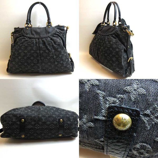 3 lv230106 1ta 01 Louis Vuitton Neo Cabby MM Noir Black Denim M95351