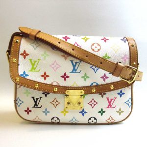 3 lv230118 1ta Louis Vuitton Damier Azur Pochette Mila MM Accessory White