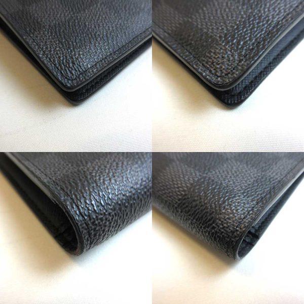 3 lv230226 1u 02 Louis Vuitton Portefeuille Blaza Damier Graphite Long Wallet Black