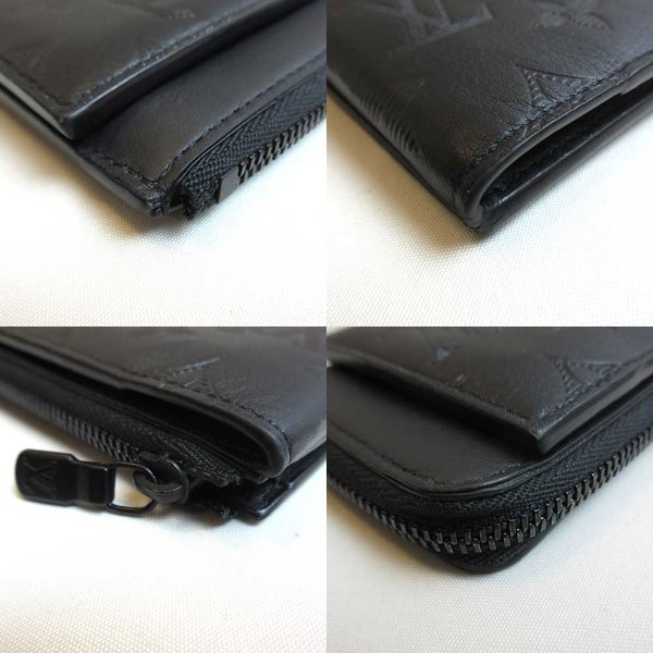 3 lv230317 2u 02 Louis Vuitton Coin Shadow Hybrid Wallet Card Case M81526 Black