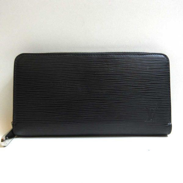 3 lv230325 1u Louis Vuitton Long Wallet Zippy Wallet Epi Black M61857