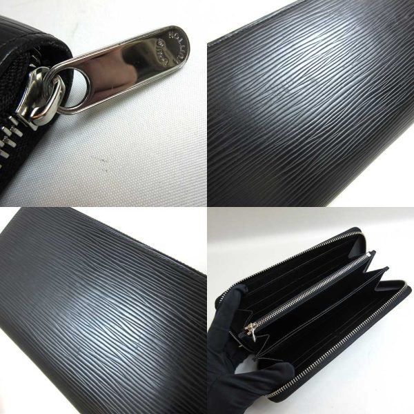 3 lv230325 1u 03 Louis Vuitton Long Wallet Zippy Wallet Epi Black M61857