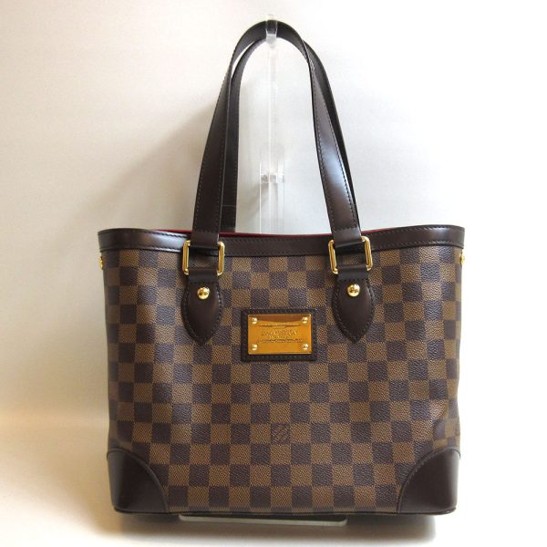 3 lv230501 1u Louis Vuitton Damier Hampstead MM Tote Bag N51204 Brown