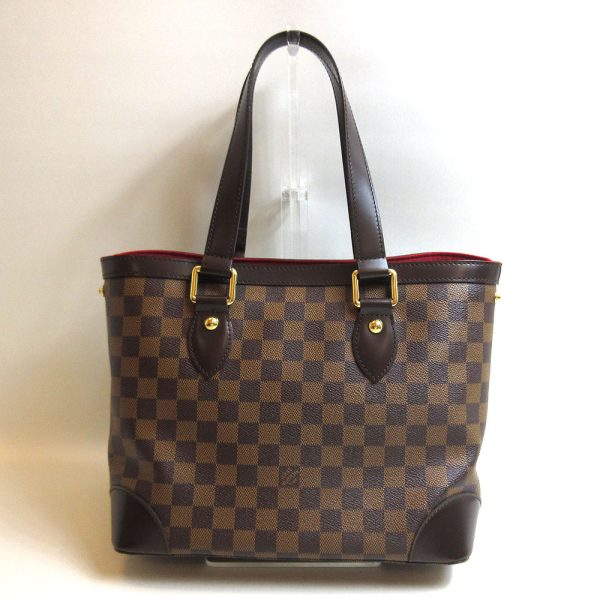 3 lv230501 1u 01 Louis Vuitton Damier Hampstead MM Tote Bag N51204 Brown