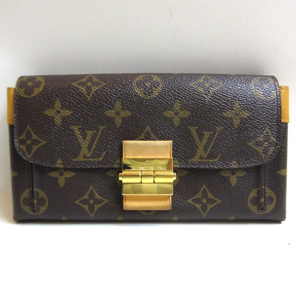 3 lv230517 2u Louis Vuitton Long Wallet Portefeuille Monogram Yellow M60505