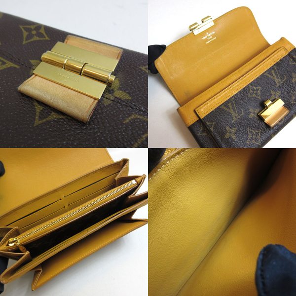 3 lv230517 2u 03 Louis Vuitton Long Wallet Portefeuille Monogram Yellow M60505