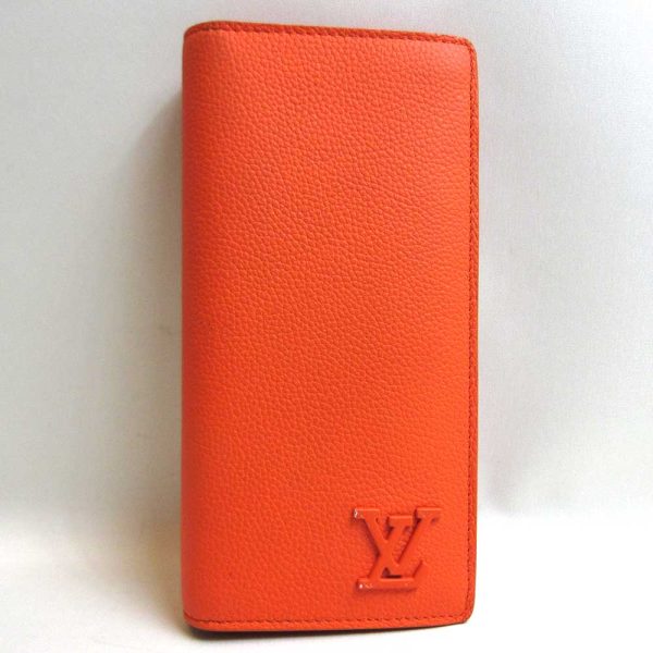 3 lv230521 1u Louis Vuitton Portefeuille Blaza Aerogram Long Wallet Orange