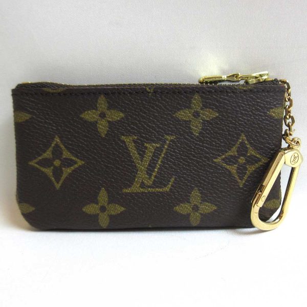 3 lv230619 2u 01 Louis Vuitton Pochette Brown Key Ring Coin Case Coin Monogram