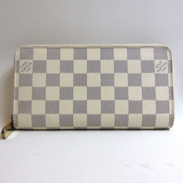 3 lv230708 1u Louis Vuitton Zippy Wallet Damier Azur Long Wallet